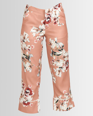 Photo of Royal T Floral Print Trousers Rust