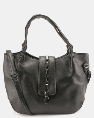 Photo of Blackcherry Bag Round Link Detailed Handbag Black
