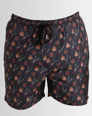 Photo of Rip Curl Volley Shorts Flames Black
