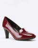 Bata Heeled Loafer Cut Court Burgundy Photo