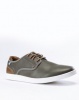 Bata Back Detail Casual Lace Shoes Grey Photo
