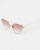 You I You & I Oversized Metal Cateye Sunglasses Gold Photo