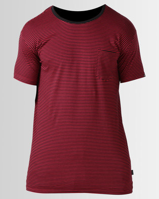Photo of Silent Theory Stripe Pocket Tee Red