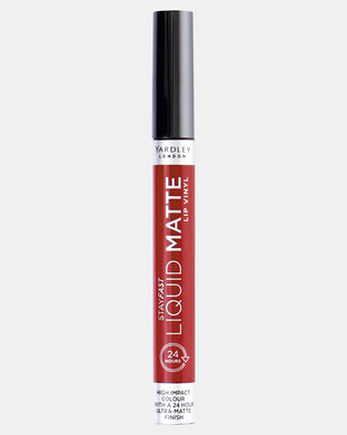 Photo of Yardley Stayfast Liquid Matte Lip Gloss Engine Red