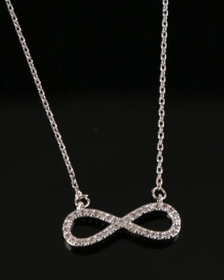 Photo of Lily Rose Lily & Rose Infinity Necklace Silver-Toned