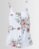 Utopia Button Through Cami Red Floral Photo