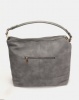 Plum Accessories Mahogany Hobo Handbag Grey Photo