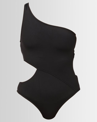 Photo of Seafolly Active One Shoulder Maillot Black