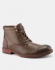 Bata Red Label Casual Lace Up Boots Burgundy Photo