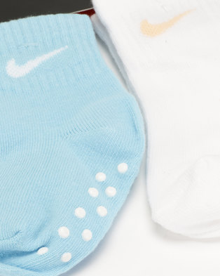 Photo of Nike Girls Gripper Socks Blue Chill