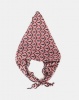 You I You & I Small Triangle Scarf Peacock Pattern Pink Photo