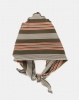 You I You & I Small Triangle Scarf Irregular Stripe Grey/Pink Photo