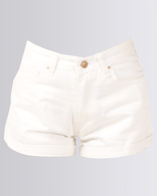 Photo of Unseen Chelsea High Waisted Shorts White