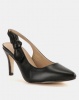 Bata Ladies Slingback Bow Dress Shoes Black Photo