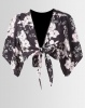 Rip Curl Nalu Wrap Top Dark Grey Photo