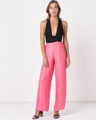 Photo of Sissy Boy Girl Boss Flare Leg Trousers Coral