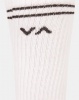 RVCA Basic Block Socks White Photo