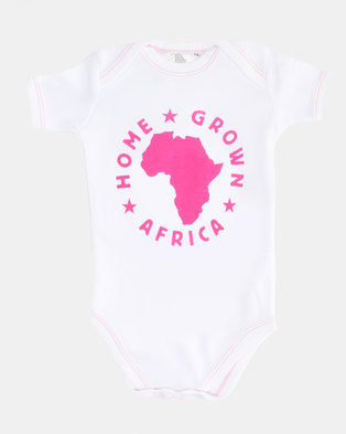 Photo of Home Grown HGA Logo Baby Grower Pink