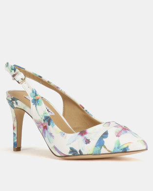 Photo of Madison Adrianna Slingback Courts White Floral