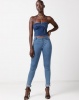 Sissy Boy 4 Way Knit Denim Crop top Med Vintage Photo