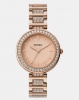 Fossil Karli Three-Hand Rose Stainless Steel Watch Gold Photo