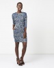 City Goddess London Animal Print Bodycon Mini Dress Blue Photo