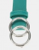 New Look Circle Belt Mid Green Photo