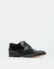 Barker Glace Kid Lace Up Leather Formal Shoes Black Photo