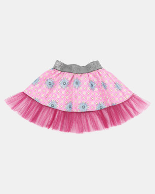 Photo of Kieke Printed Skirt Frill Pink