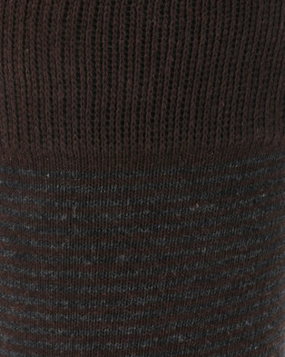 Photo of Klevas Horizon Stripe Socks Choc