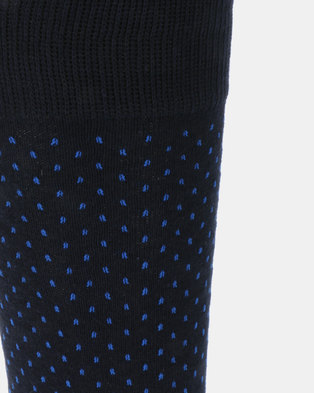 Photo of K Star 7 K7 STAR Verona Print Socks Navy
