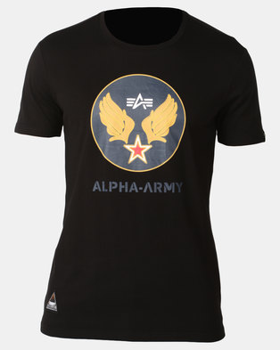 Photo of Alpha Industries Wings Army T-Shirt Black