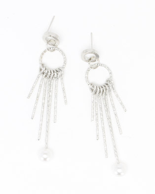Photo of Joy Collectables Metal Tassel Earrings Silver-Toned