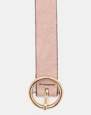Photo of Joy Collectables Ring Buckle Belt Pink
