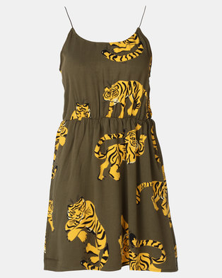 Photo of Hurley Tiger Beach Dress Olive Canvas