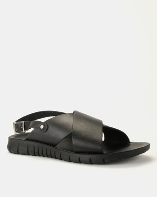 Photo of Angelsoft Kate Leather Sandals Black