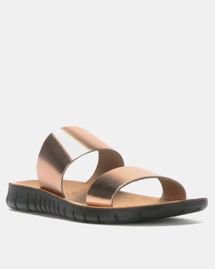 Photo of Angelsoft Eva Leather Sandals Rose Gold