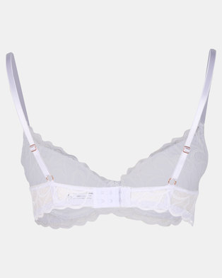 Photo of Sissy Boy Apex All Over Lace Bra White