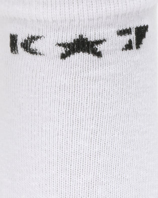 Photo of K Star 7 K7 STAR Ankle Socks White