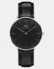 Daniel Wellington Women Classic Black Sheffield 36mm DW00100145 Silver-plated Photo