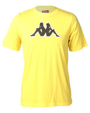 Photo of Kappa Unisex Logo Airi TR T-Shirt Yellow/Green/White