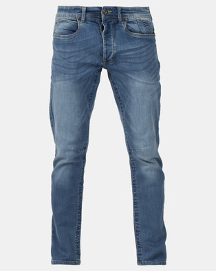 Photo of Crosshatch Balt Stretch Slim Fit Jeans Medium Wash