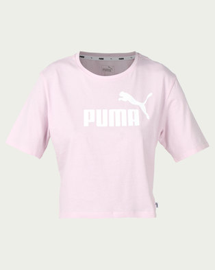 Photo of Puma Sportstyle Core Essential Cropped Logo Tee Pink