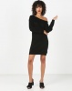 AX Paris Boatneck Longline Jumper Dress Black Photo