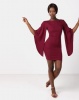 AX Paris Flare Sleeve Mini Dress Plum Photo