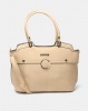 Blackcherry Bag 3 Piece Handbag Crossbody And Cosmetic Bag Set Beige Photo