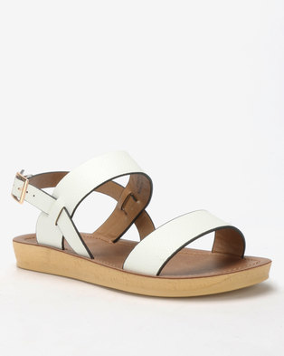 Photo of Spoilers by Jada Comfort Ankle Strap Sandals White