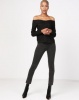 NA KD NA-KD Slip Shoulder Shirt Black Photo