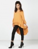 Revenge Hi Lo With Frill Detail Top Mustard Photo