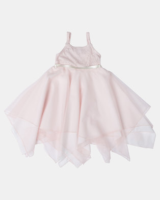 Photo of Fairy Shop Lace And Soft Tulle Hanky Dress Blush